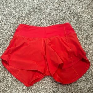 Lululemon speed up shorts 4 inches, barely worn